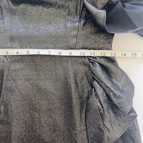 SANDRO Effie One Shoulder Ruffle Cocktail Party Dress Size 1 / US SMALL $495 - Picture 9 of 11